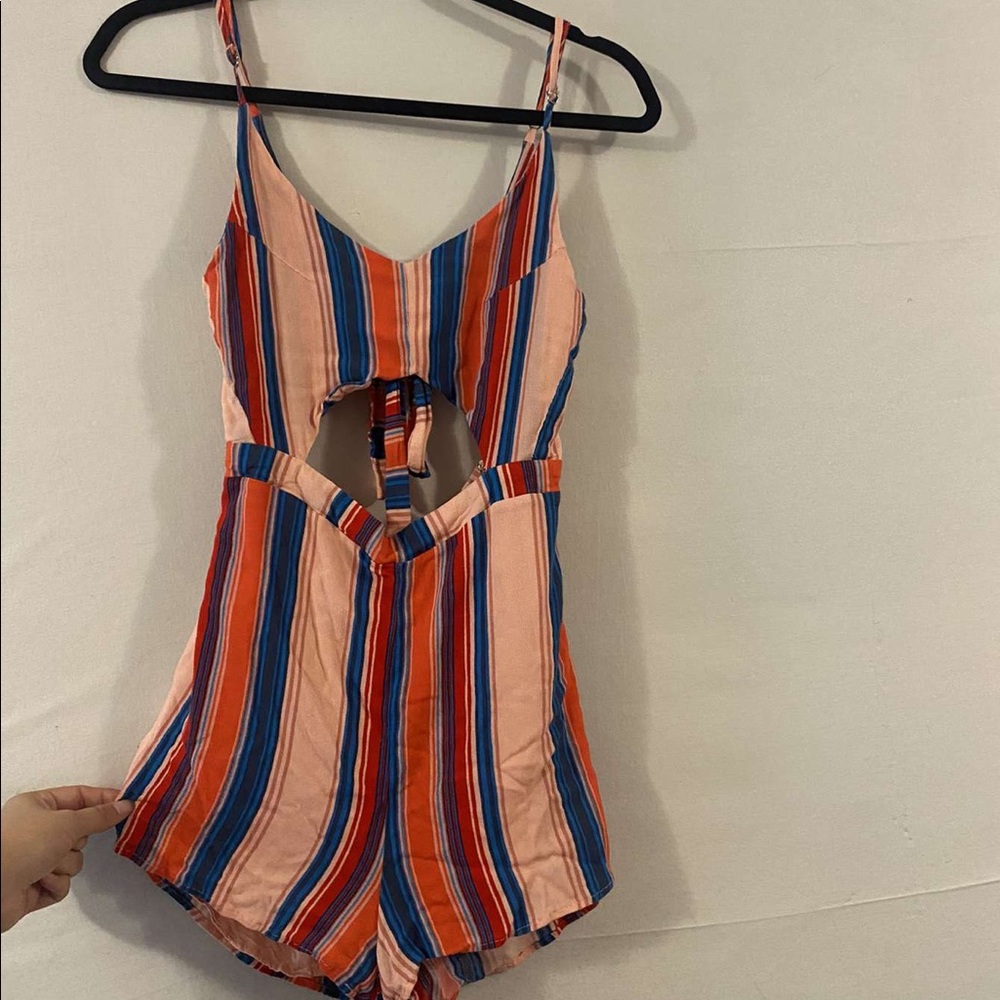 Striped romper